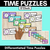 1 for TIME PUZZLES - O'Clock - Digital and Analog Time