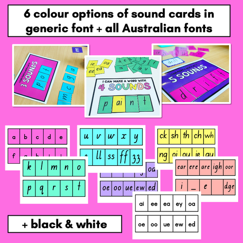 Resource preview 2 for Sound Blending Mats - Word Blending Mats for Decodable Words