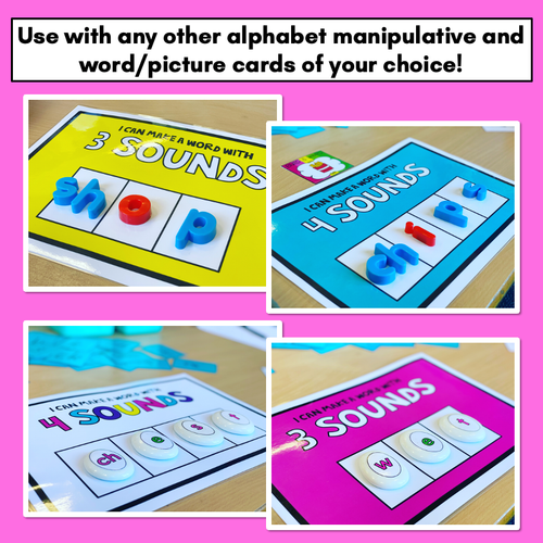 Resource preview 3 for Sound Blending Mats - Word Blending Mats for Decodable Words