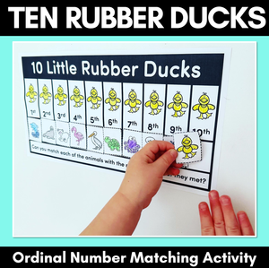 Ordinal Numbers Activity - 10 Rubber Ducks