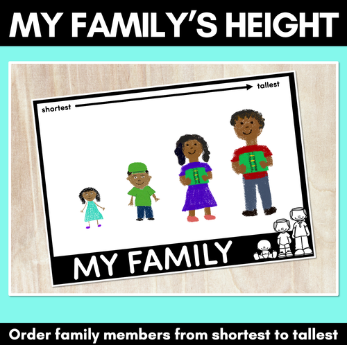 Resource preview 1 for My Family's Height Printable