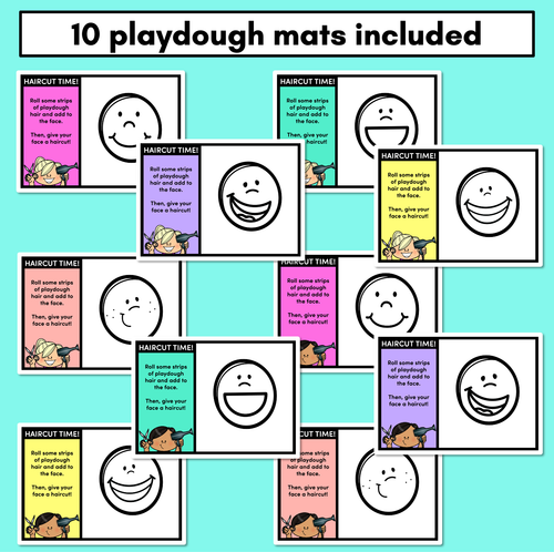 Resource preview 3 for Playdough Haircuts - Fine Motor and Length Activity