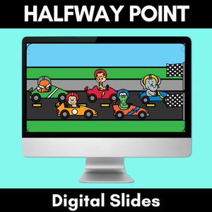 Halfway Point Digital Slides - more than, less than, or about half way?