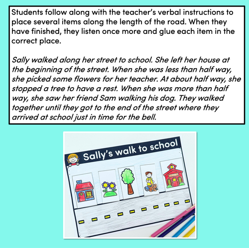 Resource preview 2 for Halfway Point Cut & Paste Length Activity - Sally's Walk to School