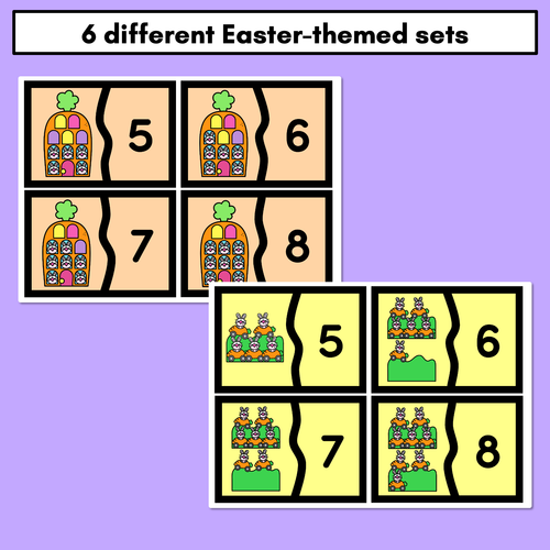 Resource preview 2 for Easter-themed Activities - Number Puzzles for numbers 1-10