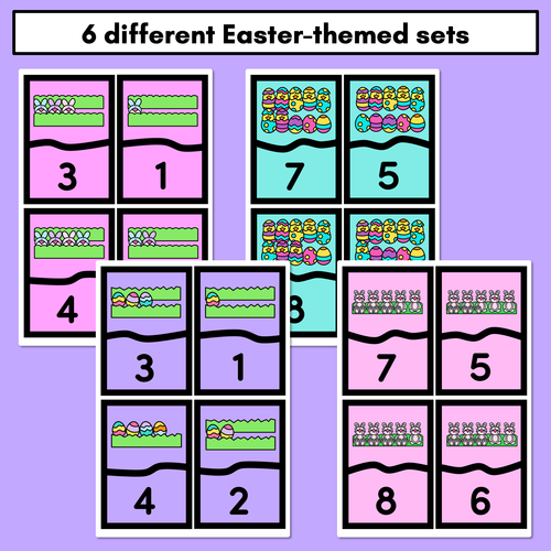 Resource preview 3 for Easter-themed Activities - Number Puzzles for numbers 1-10