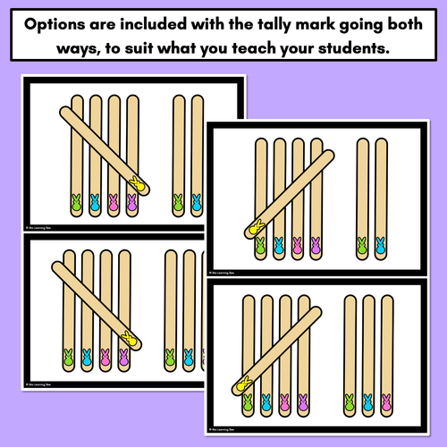 Resource preview 4 for Easter-themed Activities - Tally Task Cards for numbers 1-10