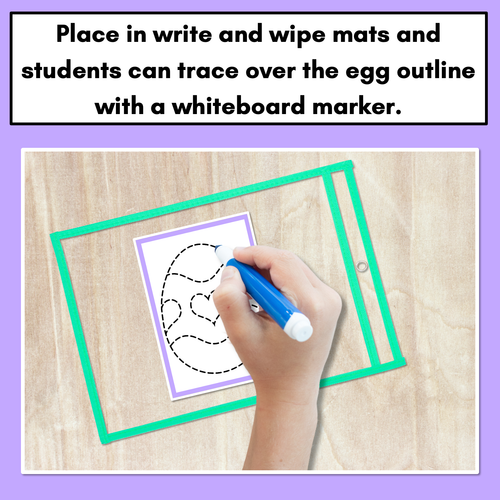 Resource preview 3 for Easter-themed Activities - Easter Egg Tracing Mats - Fine Motor Activity