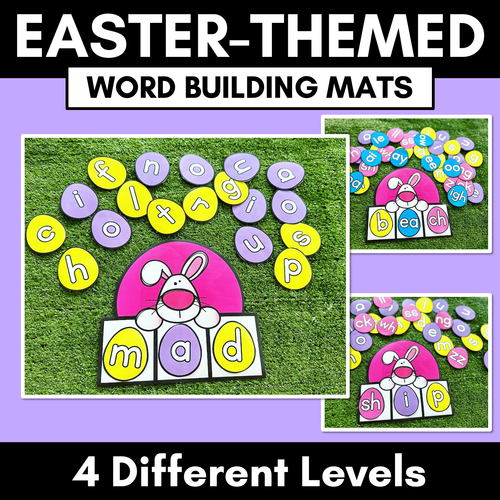 Resource preview 1 for Easter-themed Activities - Word Building Mats for Phonics Lessons