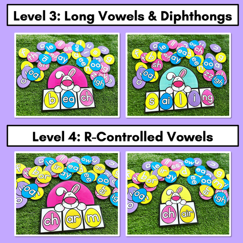 Resource preview 3 for Easter-themed Activities - Word Building Mats for Phonics Lessons