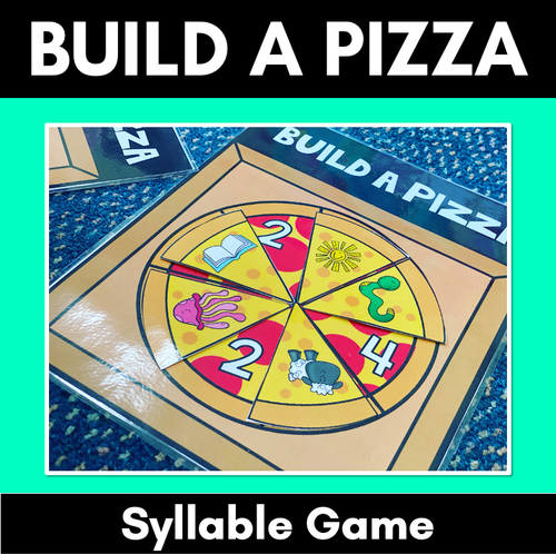 Resource preview 3 for Build A Pizza - Rhyme & Syllable Games Bundle