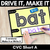 1 for CVC SHORT A WORDS - Drive It Make It - Kindergarten Phonics Activity