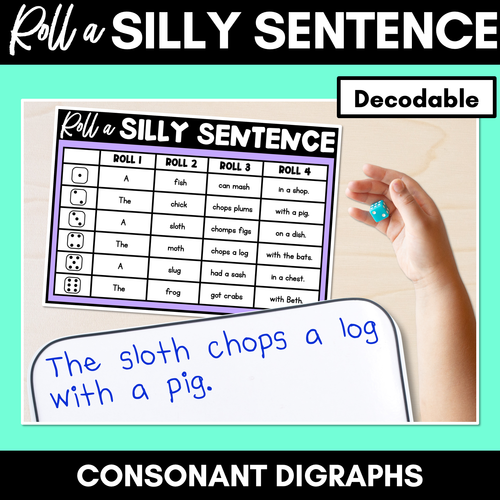 Resource preview 6 for Roll a Silly Sentence PRINT and DIGITAL Bundle