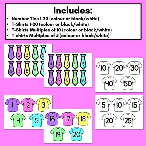 Resource preview 2 for Interactive Number Activity for Kindergarten - Hang the Numbers Math Game