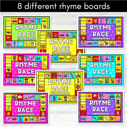 Resource preview 4 for Phonological Awareness Board Games - Rhyme & Syllable Games for Kindergarten