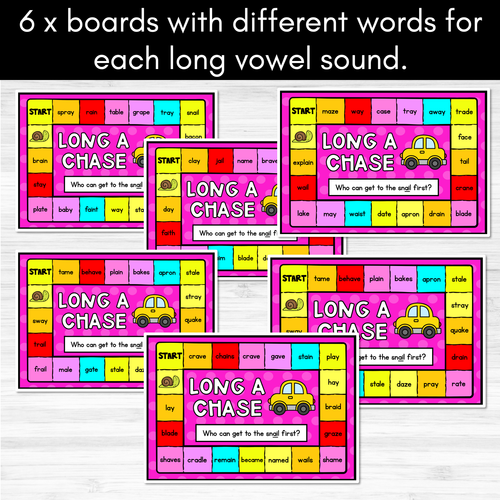 Resource preview 4 for Long Vowel Sound Board Games - Phonics Games for Long Vowel Teams