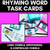 1 for RHYME TASK CARDS for Long Vowels, Diphthongs & R-Controlled Vowels