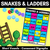 1 for Kindergarten Phonics Game for Consonant Digraph Words - Snakes & Ladders