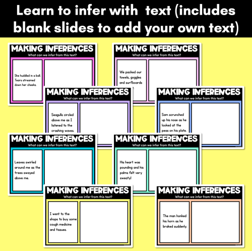 Resource preview 4 for Making Inferences Prompts - Learning to Infer with Pictures, Photos & Text - PowerPoint