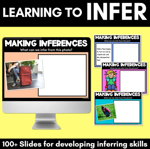 Resource preview 1 for Making Inferences Prompts - Learning to Infer with Pictures, Photos & Text - PowerPoint