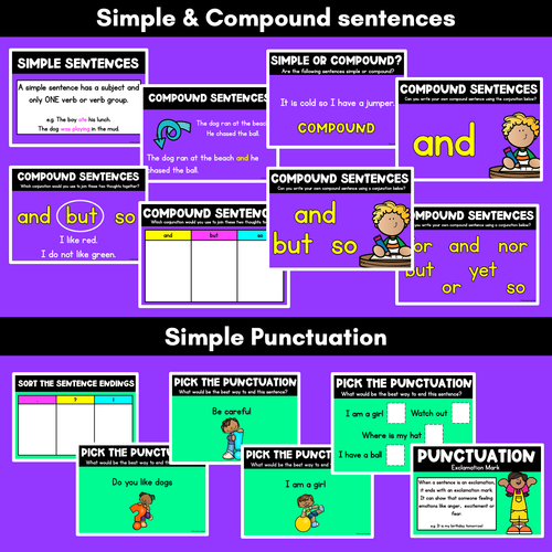 Resource preview 4 for Grammar Lessons POWERPOINT - Nouns Verbs Adjectives Adverbs & More