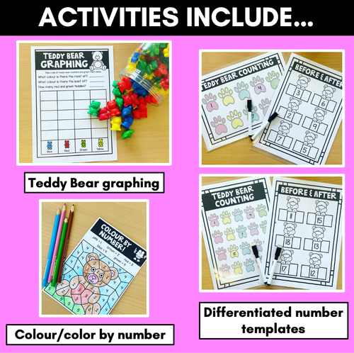 Resource preview 4 for Teddy Bear's Picnic Pack - Teddy-Bear Themed Literacy & Numeracy Activities