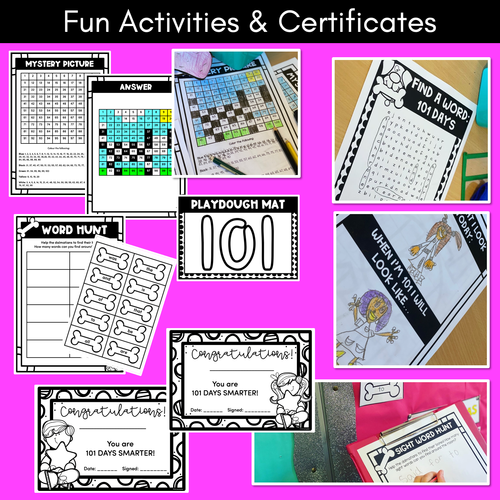 Resource preview 4 for 101st Day of School Activities - 101 Days of School Celebration Pack