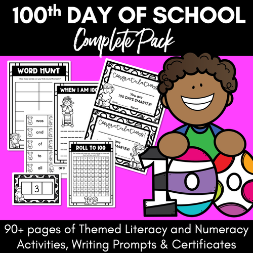 Resource preview 2 for 100 Days of School Bundle