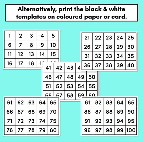 Resource preview 3 for Numeral Cards 1-100