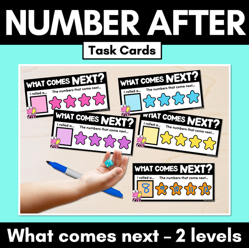 Resource preview 1 for Numbers After Task Cards - Open Ended Counting Activity Cards