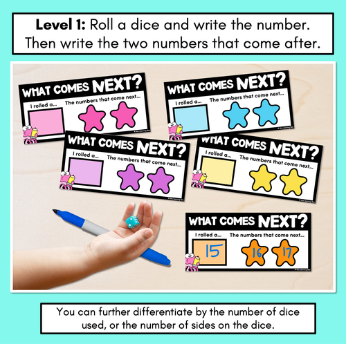 Resource preview 2 for Numbers After Task Cards - Open Ended Counting Activity Cards