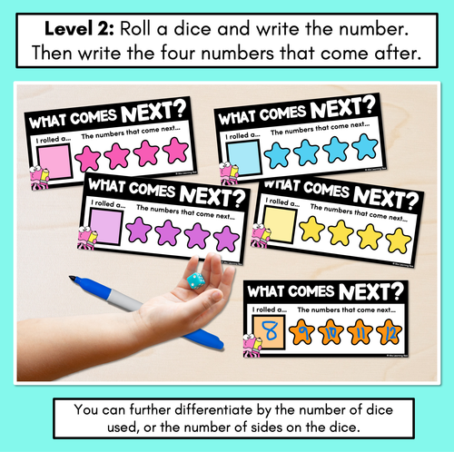 Resource preview 3 for Numbers After Task Cards - Open Ended Counting Activity Cards