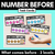 1 for Numbers Before Task Cards - Open Ended Counting Activity Cards