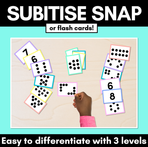 Resource preview 1 for Subitise Snap or Subitising Flash Cards - 3 Levels