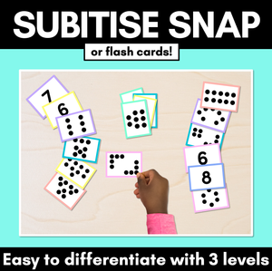 Subitise Snap or Subitising Flash Cards - 3 Levels