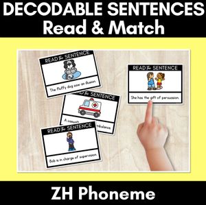 ZH Phoneme Decodable Sentences - Read & Match