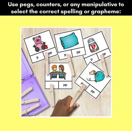 Resource preview 4 for Consonant Phoneme P Clip Cards - P, PP - Consonant Sounds Phonics Game