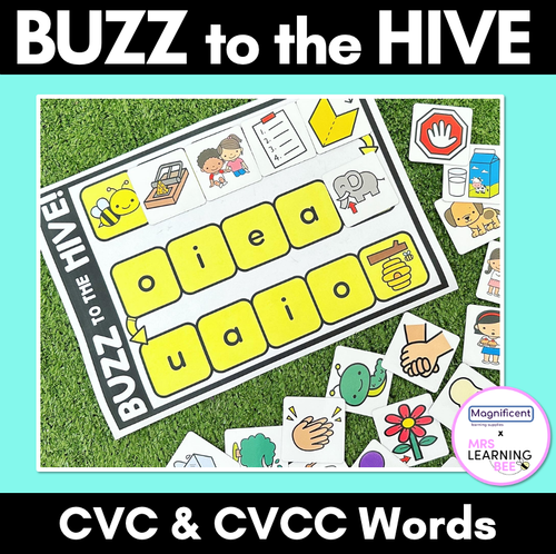 Resource preview 1 for Buzz to the Hive - Game for CVC Words & CVCC CCVC Words