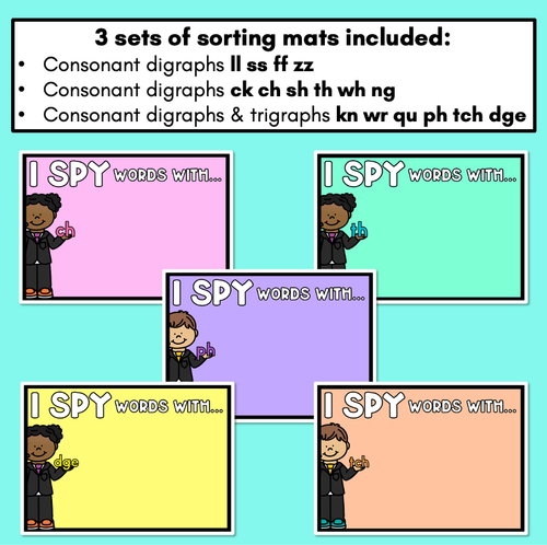 Resource preview 2 for I Spy - Games for Consonant Digraphs & Trigraphs