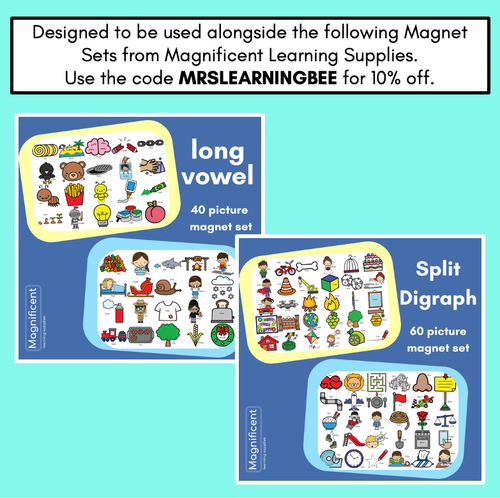 Resource preview 5 for Read & Cover Long Vowels & Split Digraphs