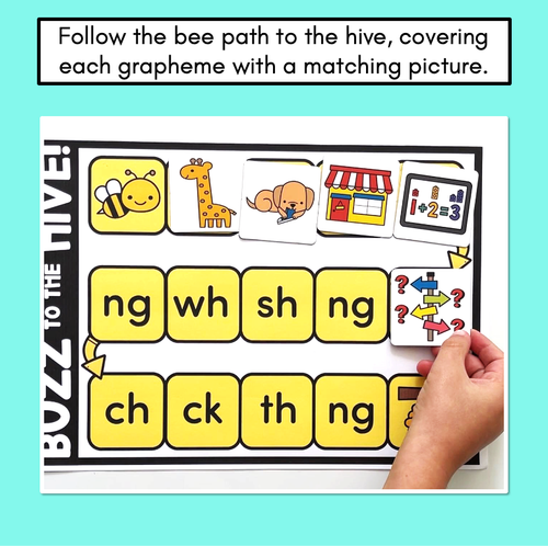 Resource preview 2 for Buzz to the Hive - Games for Long Vowels & Split Digraphs