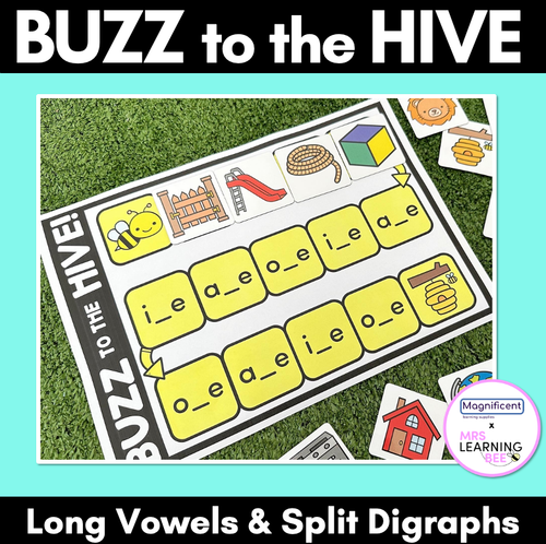 Resource preview 1 for Buzz to the Hive - Games for Long Vowels & Split Digraphs