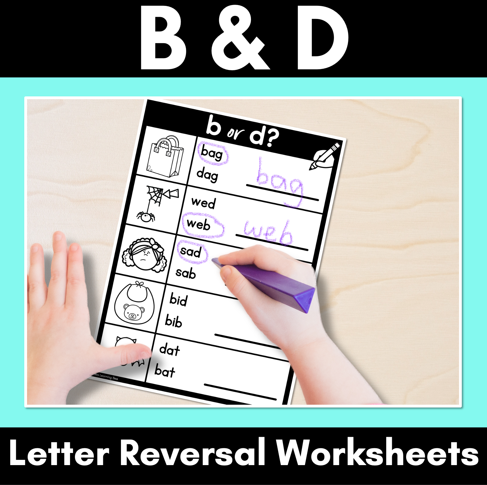 letter-reversal-worksheets-for-b-and-d-mrs-learning-bee for Free Printable Letter Reversal Worksheets Letter Reversal Worksheets for b and d - Mrs Learning Bee for Free Printable Letter Reversal Worksheets