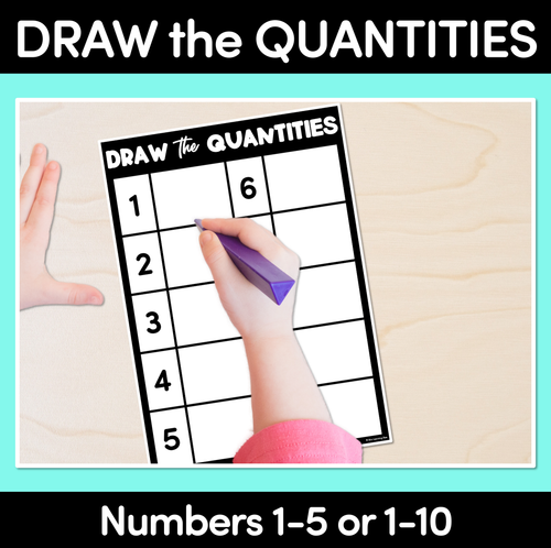 Resource preview 1 for Draw the Quantities - Numbers 1-5 or 1-10