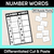 1 for Number Words Cut & Paste - Differentiated Worksheets