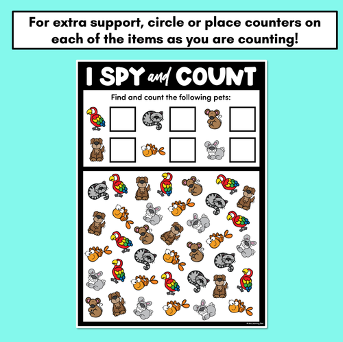 Resource preview 4 for I Spy and Count for Numbers 1-10