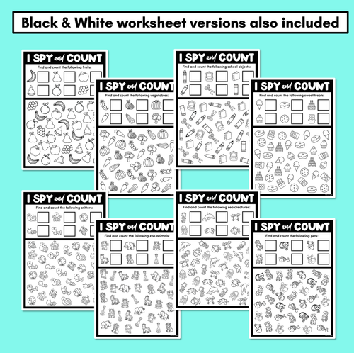 Resource preview 3 for I Spy and Count for Numbers 1-10