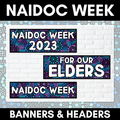 Resource preview 1 for NAIDOC WEEK HEADERS - Saltwater Dreamtime