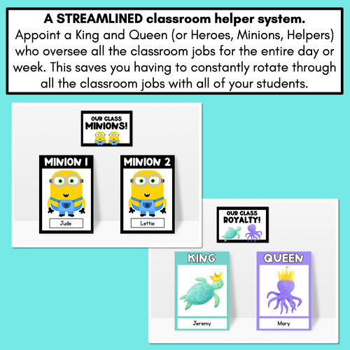 Resource preview 3 for Simple Classroom Helper System - Classroom Helpers Ideas - Multiple Themes