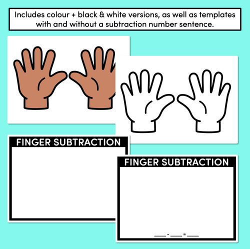 Resource preview 3 for Finger Subtraction Templates